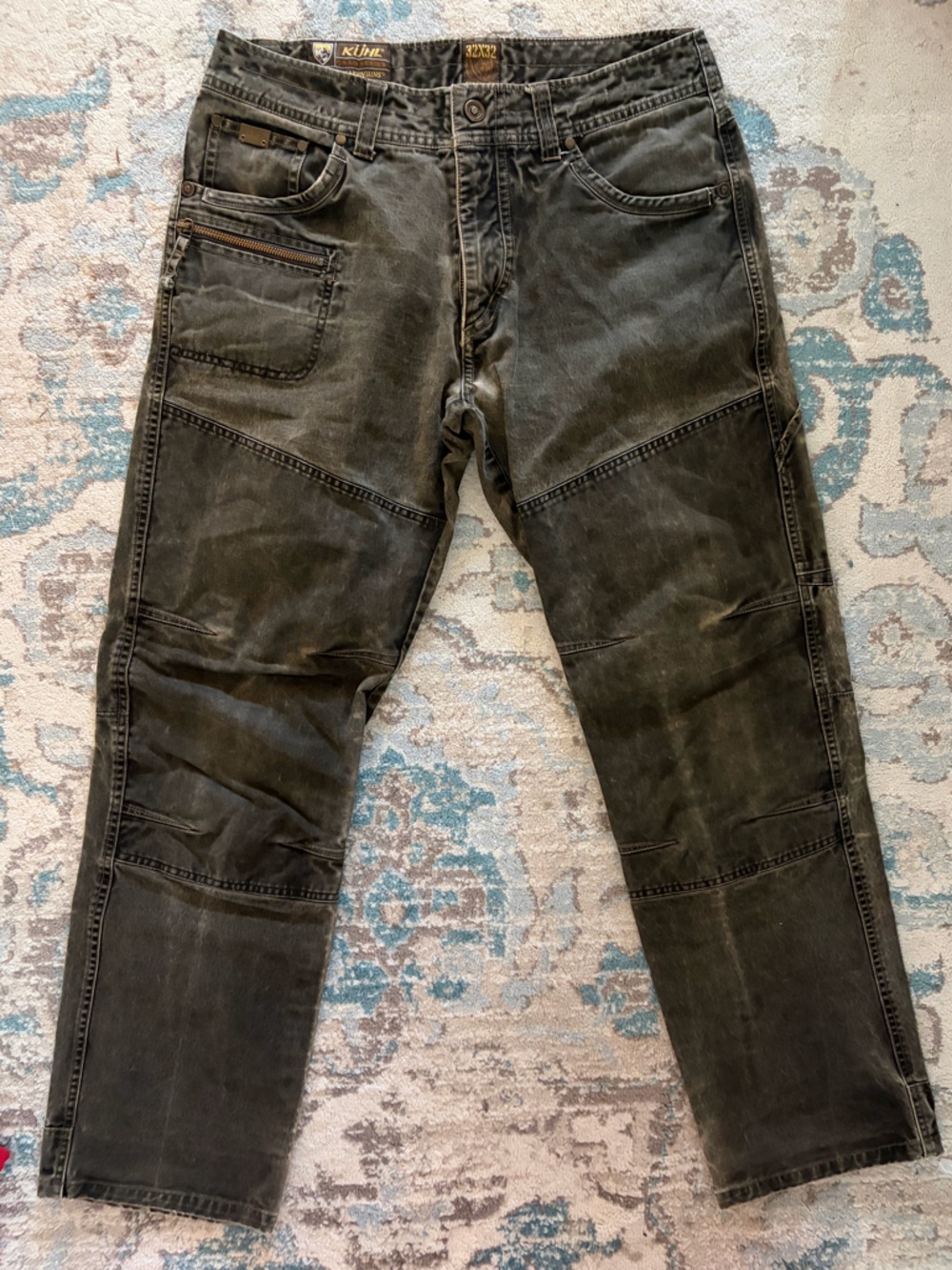 Mens Kuhl Crag Series Rebel Runner Acid Wash Grey Pants 32 x 32